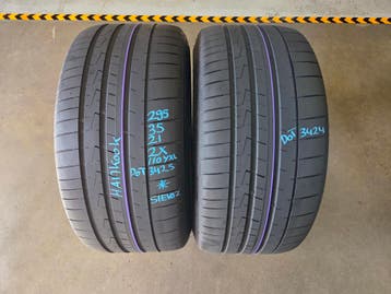 295/35/21 110Y* HANKOOK ZOMERBANDEN 5,9MM PROFIEL 2X, Ophalen, Gebruikt, 295 mm, 21 inch