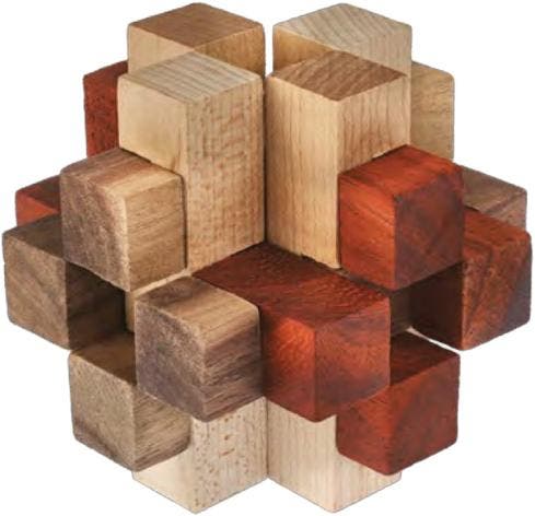 Eureka 3D VIP - Altekruse Block Houten Puzzel (level 2) |, Hobby en Vrije tijd, Denksport en Puzzels, Nieuw, Verzenden