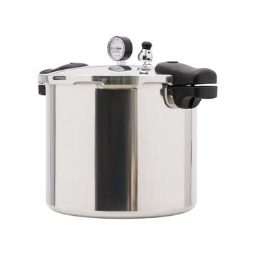 22L Aluminium snelkookpan met manometer 90Kpa safe XLs, Verzenden, Nieuw in verpakking