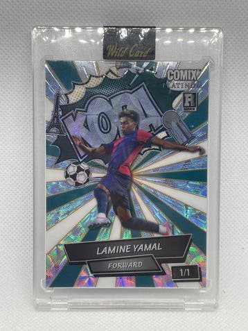 Lamine Yamal – Wild Card Comix Platinum Rookie 1/1 – Edición, Verzamelen, Nieuw