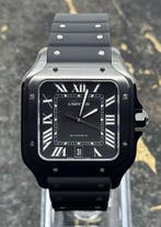 Cartier Santos Large  - Black Dial - WSSA0039 - New 2026, Nieuw, Polshorloge