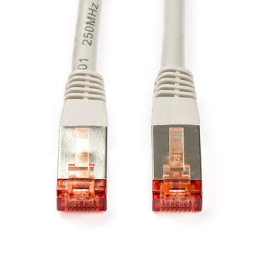 Netwerkkabel |  Cat6 F/UTP | 5 meter (Grijs), Verzenden, Nieuw