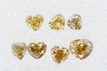 Zonder minimumprijs - 7 pcs Diamant (Natuurlijk gekleurd) -, Sieraden, Tassen en Uiterlijk, Edelstenen, Nieuw
