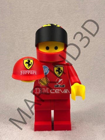 Lego Minifiguur - Racers - Ferrari F1 figure, Nieuw