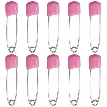 Fako Bijoux - 10 Veiligheidsspelden Met Beschermkap -, Sieraden, Tassen en Uiterlijk, Broches, Verzenden, Nieuw