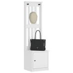 vidaXL Kapstok SANDNES wit 45x40x159,5 cm massief grenenhout, Verzenden, Nieuw