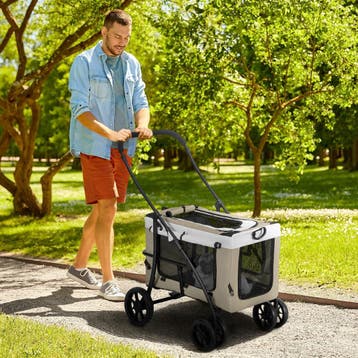 TRUUSK Opvouwbare Huisdier-Buggy - Voor Honden en Katten - A, Verzenden, Nieuw
