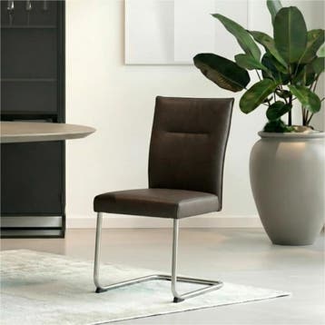 Set van 10 Leren eetkamerstoelen Retro - Hermes Caffe, Huis en Inrichting, Stoelen, Ophalen of Verzenden, Nieuw, Leer