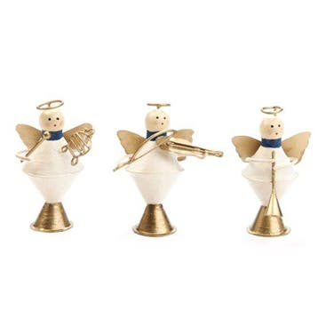 Goodwill Kerstdecoratie Metalen Muzikale Engelen - Set van 3, Diversen, Kerst, Verzenden, Nieuw