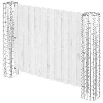 vidaXL Afrasteringspaal 2 st 20 x 20 x 190 cm Metaal Zilver, Verzenden, Nieuw