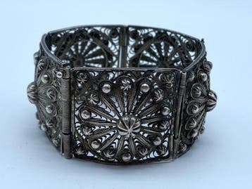 Zilver - Armband - Filigraan Berber armband