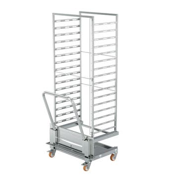 GGM Gastro | RVS rekwagen met plaatbeugel - voor 16x EN |, Verzenden