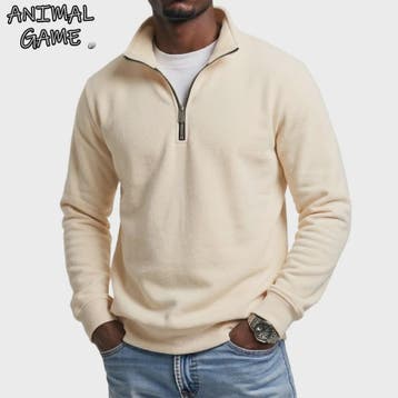 Heren Quarter Zip Pullover Hoodie - Comfortabele Outdoor Swe, Verzenden, Nieuw