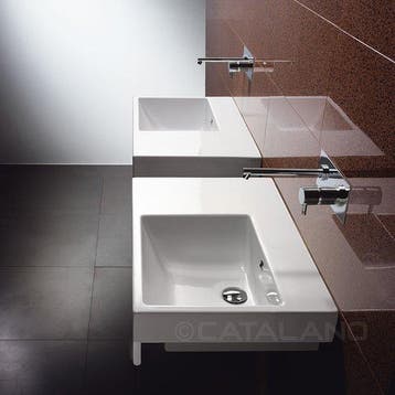 Catalano Zero Domino DX 75 x 50 cm keramische Wastafel, Ophalen of Verzenden, Nieuw, Bad