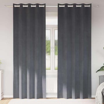 vidaXL Gordijnen 2 st Lichtgrijs 140 x 245 cm fluweel, Verzenden, Nieuw