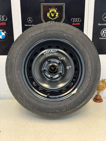 Renault Scenic bj.2011Reservewiel 195/65R15 2009/09-2016, Gebruikt, 15 inch, Banden en Velgen, Personenwagen
