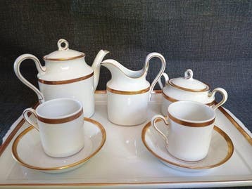 Richard Ginori - Koffieservies (8) - Impero oro 24k - 24 kt