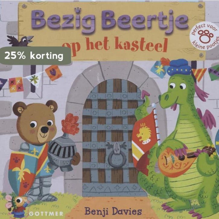 Bezig Beertje op het kasteel / Op het kasteel / Bezig, Boeken, Kinderboeken | Baby's en Peuters, Gelezen, Verzenden