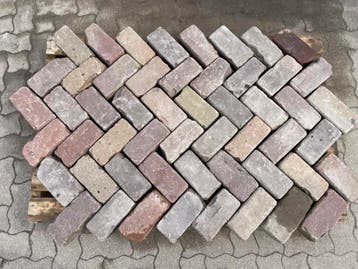 Oude gebakken keiformaten Elst (op pallets)..., Ophalen of Verzenden, Gebruikt, Klinkers