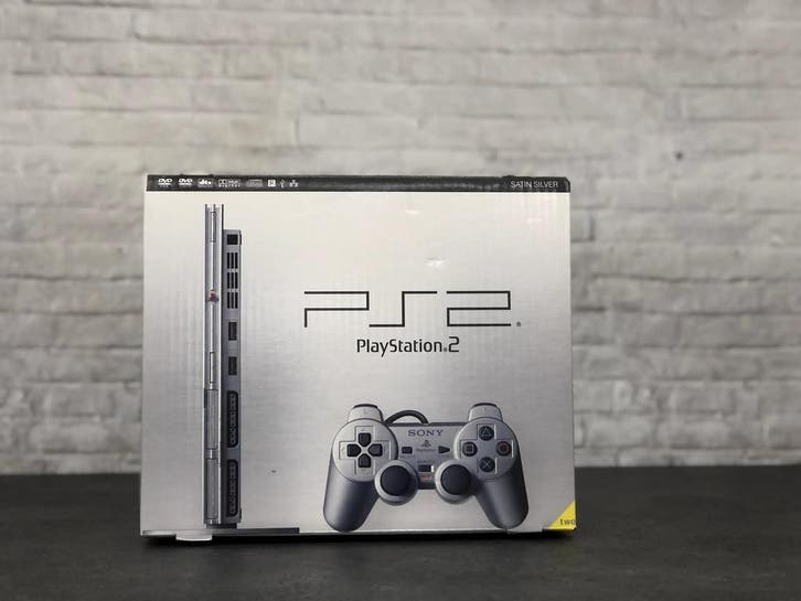Playstation 2 Console Slim - Silver, Spelcomputers en Games, Spelcomputers | Sony PlayStation 2, Ophalen of Verzenden