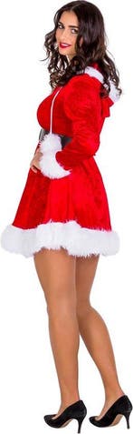 2dekans | Dressforfun Vrouwenkostuum Mrs. Santa Claus L -, Ophalen of Verzenden, Zo goed als nieuw