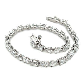 Armband - 14 karaat Witgoud - 5.70ct. tw. Diamant, Nieuw