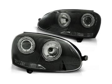 Angel Eyes koplamp units Black geschikt voor VW Golf 5, Auto-onderdelen, Verlichting, Verzenden, Nieuw, Volkswagen
