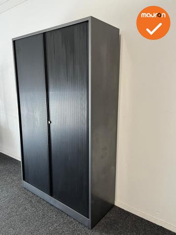 Roldeurkast - Ahrend - B Keuze - 195x120x45cm - Antraciet me, Werkplek, Ophalen of Verzenden, Gebruikt, Kast