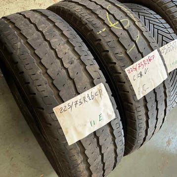 2 x Continental 225-75-16 C Zomerbanden 6,5mm, 16 inch, Ophalen of Verzenden, Band(en), Bestelwagen