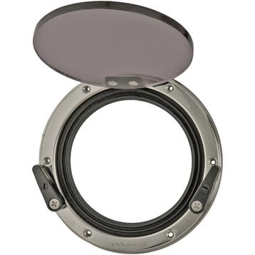 Patrijspoort Rvs Rond 184mm, Watersport en Boten, Bootonderdelen, Ophalen of Verzenden, Nieuw