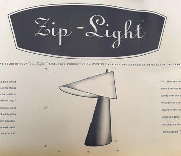 Willnauer - Tafellamp - Zip-Light origineel verpakt - Leer +