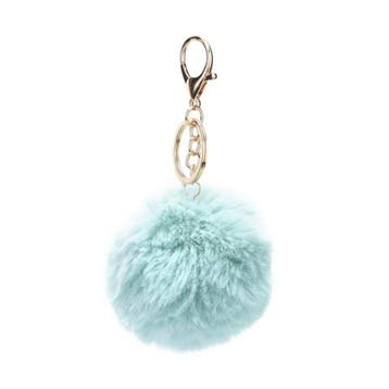 Super zachte fluffy sleutelhanger licht goudkleur c.a. 13..., Ophalen of Verzenden, Nieuw, Bedel