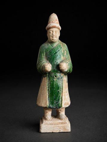 Oud-Chinees, Ming-dynastie Terracotta Figuur - 21.5 cm