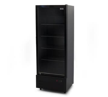 HCB Glasdeurkoeling - 289 liter - zwart - 230V, Verzenden, Nieuw in verpakking, Koelen en Vriezen