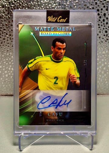 Wild Card Matte Metal Road to Glory Cafu 1/1 auto - 1 Card -, Nieuw
