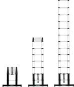 2dekans | VONROC PRO telescoopladder - 3,80 meter -, Ophalen of Verzenden, Zo goed als nieuw