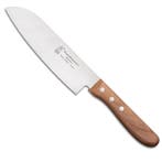 Robert Herder Santoku Koksmes – Carbonstaal – Lemmet 16,, Ophalen of Verzenden, Nieuw, Hout, Los bestek
