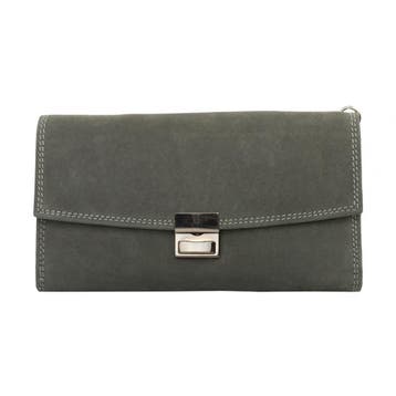 Landley Leren Horeca Portemonnee met Ketting Antraciet, Sieraden, Tassen en Uiterlijk, Overige merken, Verzenden, Zwart, Nieuw