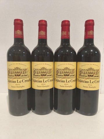 2014 Château Le Crock - Saint-Estèphe - 4 Flessen (0.75, Nieuw
