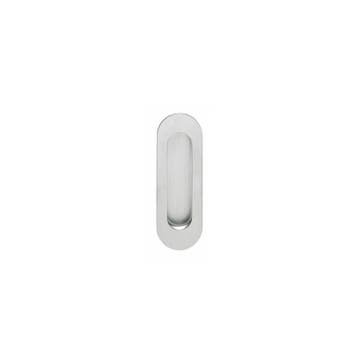 Intersteel Schuifdeurkom ovaal 120x40mm blind - RVS, Doe-het-zelf en Verbouw, Hang- en Sluitwerk, Verzenden, Nieuw