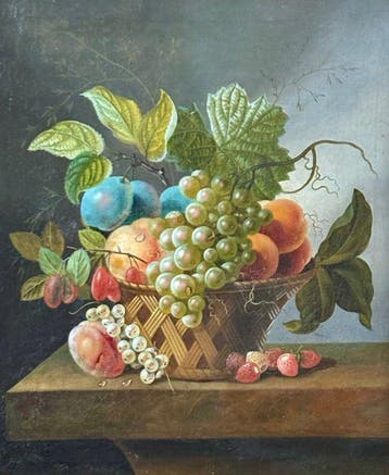 Johan Cornelis de Bruijn (1802-1844) - Stilleven met fruit