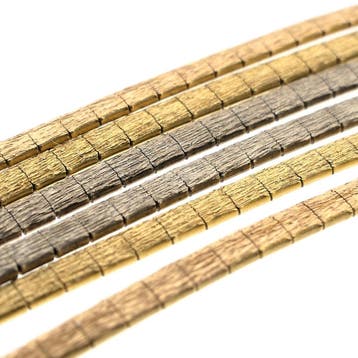 Tricolor gouden omega schakelcollier (Ketting), Sieraden, Tassen en Uiterlijk, Ophalen of Verzenden, Gebruikt, Goud, Goud