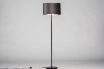 Rietveld Vloerlampen - Zwart, Grijs, Zilver - Stof, Metaal, Verzenden, Nieuw