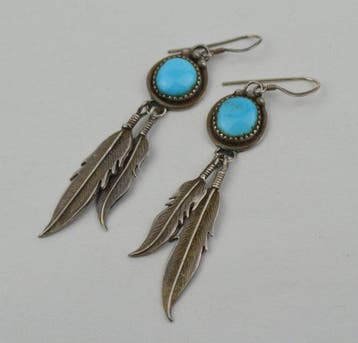 Navajo oorbellen 925 zilver - Verenigde Staten (Zonder