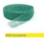 Jute band Eucalyptus 5 cm rol 40 meter, Ophalen of Verzenden, Nieuw