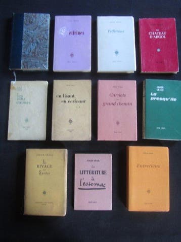 Julien Gracq - Lot de 11 livres - 1945