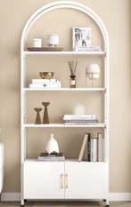 Boekenkast met 4 Lagen en Deur – Stijlvolle Opbergkast, Verzenden, Nieuw