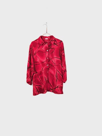 NOBRAND Blouse Dames maat M Rood Vintage, Ophalen of Verzenden, Nieuw