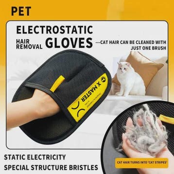 Elektrische Haarverwijderaar Handschoen voor Honden & Katten, Verzenden, Nieuw
