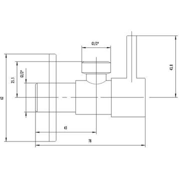 Xellanz Minimal Hoekstopkraan - 1/2x1/2 - Chroom, Ophalen of Verzenden, Nieuw